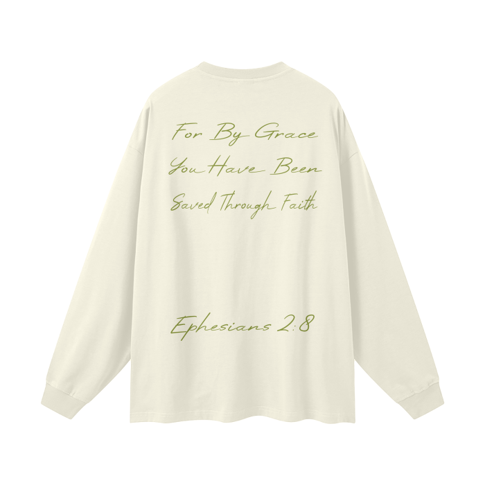 Streetwear Unisex 305G FOG 100% Cotton Long Sleeve Tee