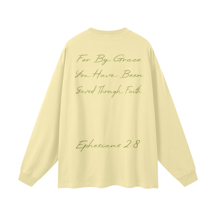 Streetwear Unisex 305G FOG 100% Cotton Long Sleeve Tee