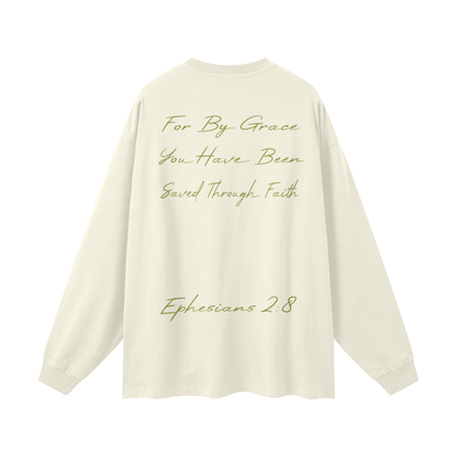 Streetwear Unisex 305G FOG 100% Cotton Long Sleeve Tee